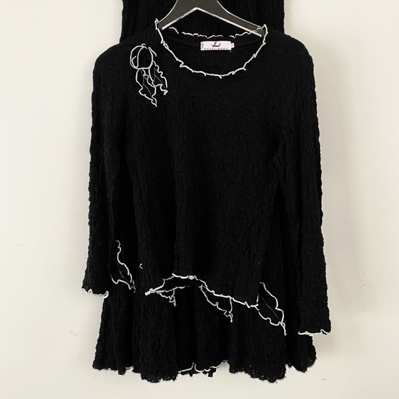 Rossi Roma 2 piece skirt and top set in black Sz M - Picture 11 of 11